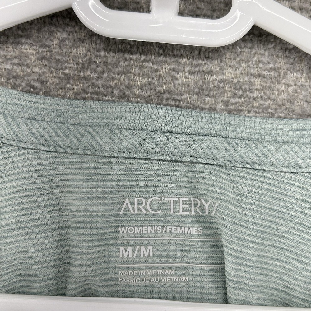 Arcteryx Kadem Henley Long Sleeve Top Women Size Medium Green Hiking - Picture 4 of 8
